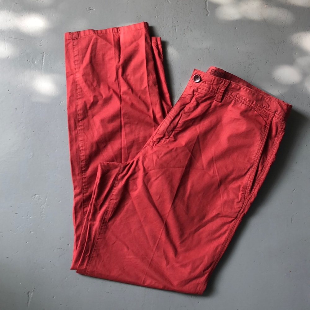 Aiden Summer Chinos, Red, 💯 Cotton, 35 x 32